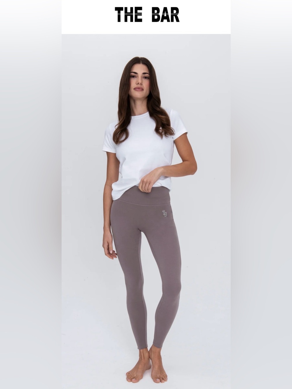 The Bar VARSITY LEGGING CINDER/GREY